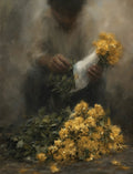 A child selling flowers on the street!